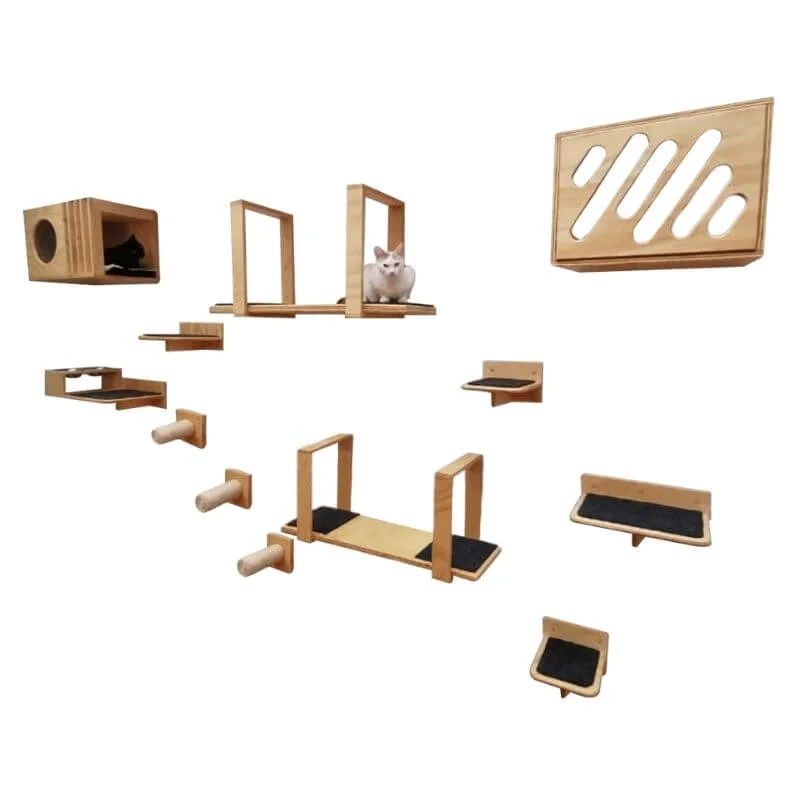 Gimnasio de pared para gatos boo 1 Gimnasio para gatos ref Boo