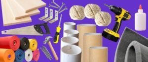 Materiales y herramientas para hacer un gimnasio para gatos