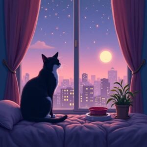 Maullidos nocturnos del gato