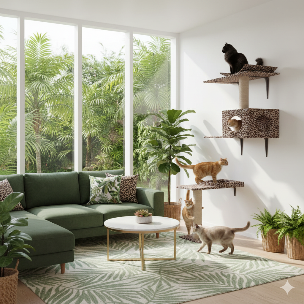 Gimnasio de pared para gatos Spike 2 Gimnasio de pared para gatos Spike