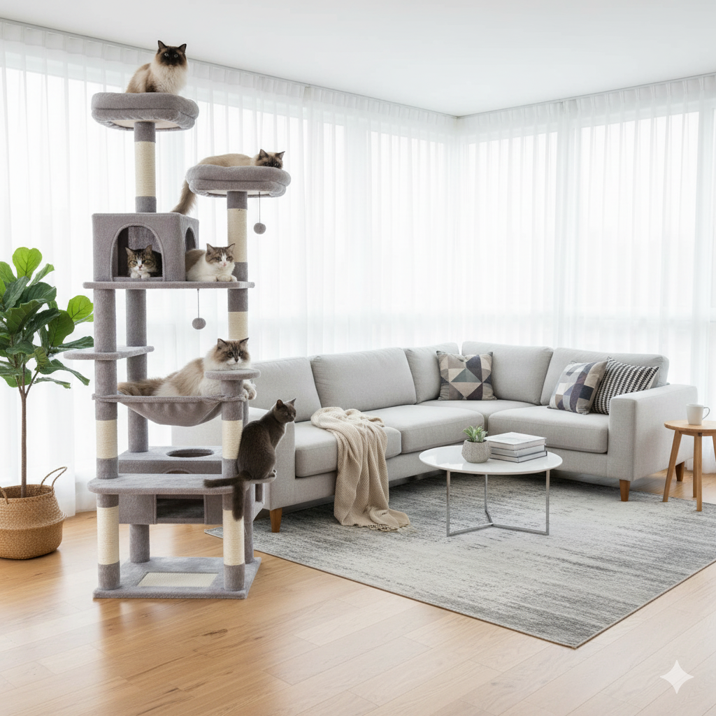 Gimnasio para gatos Akihiko 3 Gimnasio para gatos Akihiko