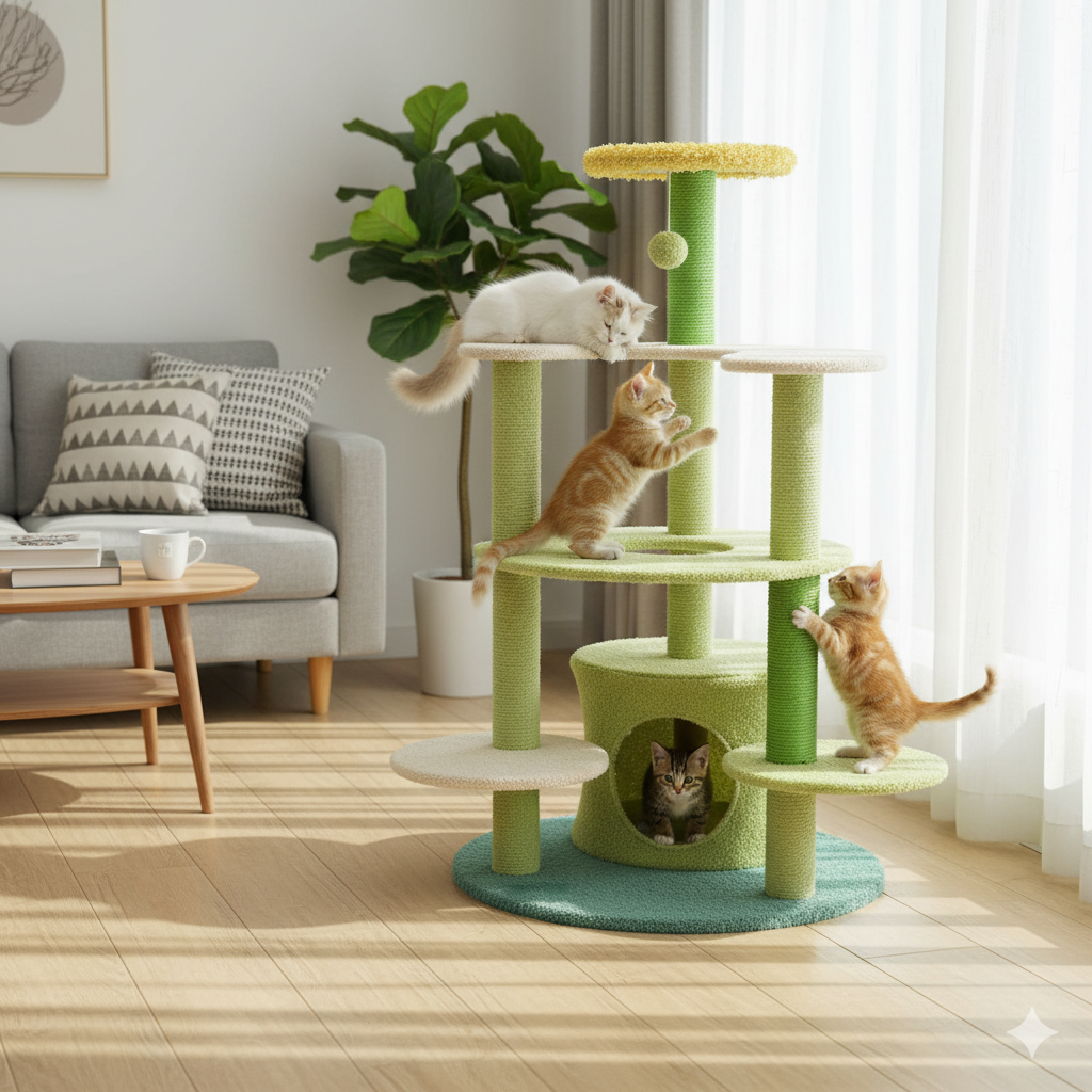 Gimnasio para gatos Alba Solar 3 Gimnasio para gatos Alba Solar