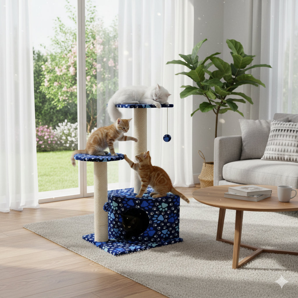 Gimnasio para gatos Amanecer Solar 3 Gimnasio para gatos Amanecer Solar