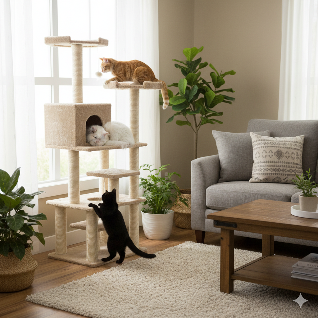 Gimnasio para gatos Celeste 3 Gimnasio para gatos Celeste