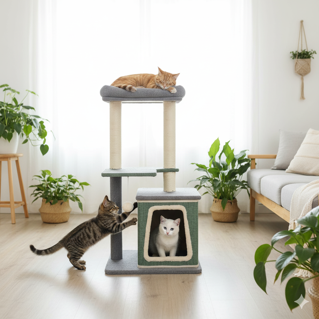 Gimnasio para gatos Cola de Cometa 3 Gimnasio para gatos Cola de Cometa