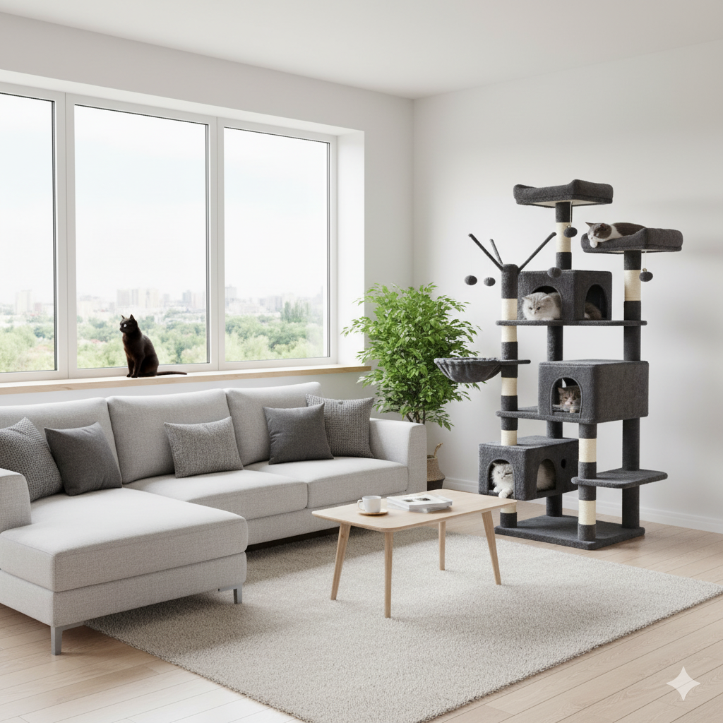 Gimnasio para gatos Cosmokitty 3 Gimnasio para gatos Cosmokitty