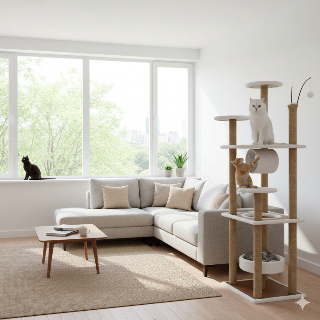 Gimnasio para gatos Cráter 3 Gimnasio para gatos Cráter