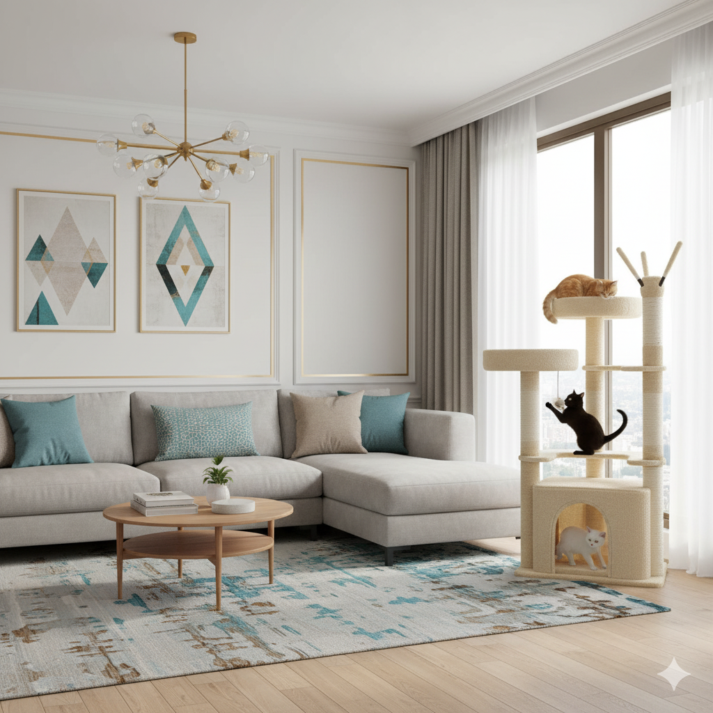 Gimnasio para gatos Gato Lunar 3 Gimnasio para gatos Gato Lunar