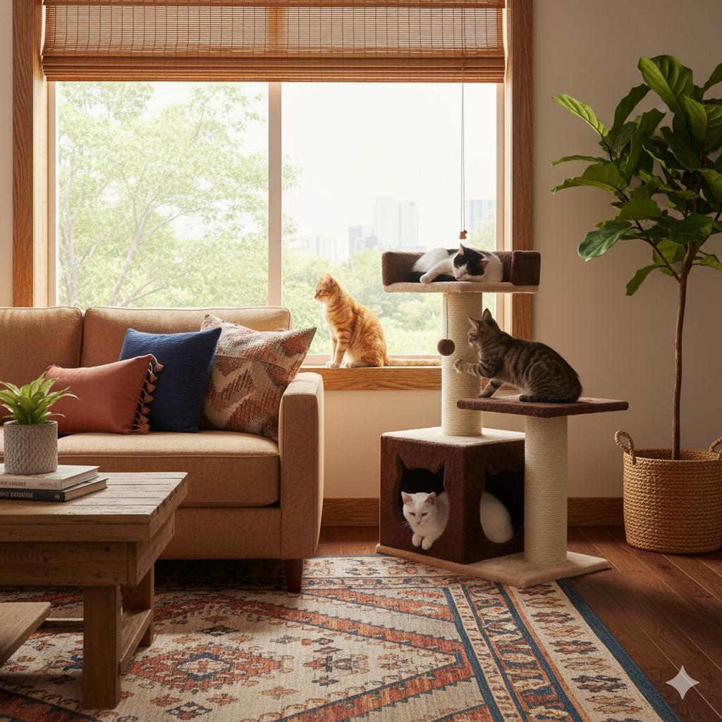 Rascador para gatos Goku 3 Gimnasio para gatos Goku