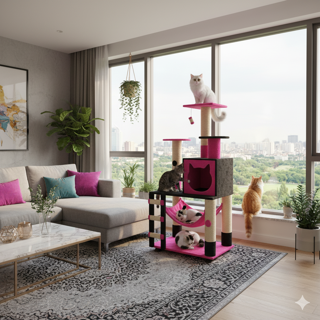 Gimnasio para gatos Hiroshi 3 Gimnasio para gatos Hiroshi