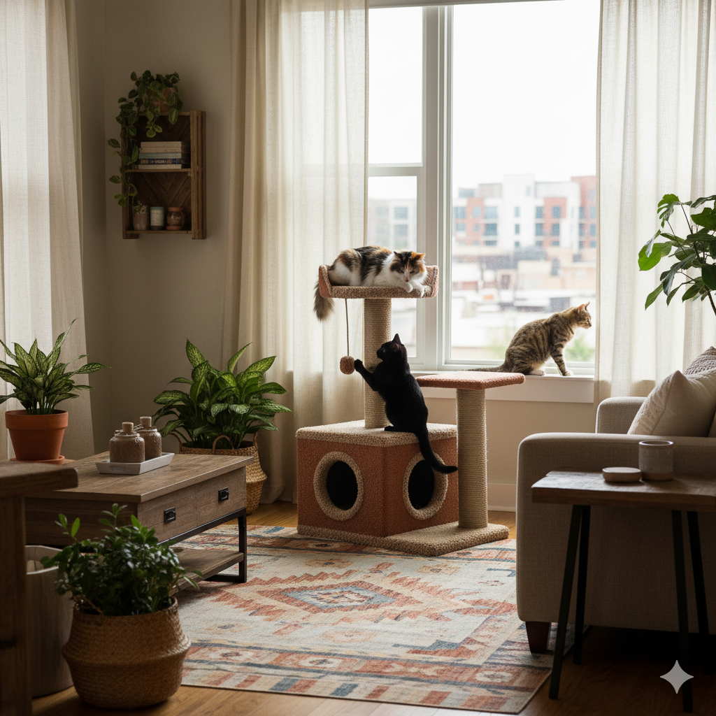 Gimnasio para gatos Midori 3 Gimnasio para gatos Midori