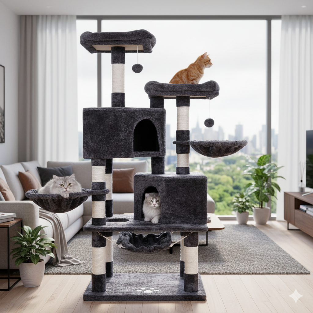 Gimnasio para gatos Momonoske 3 Gimnasio para gatos Momonoske