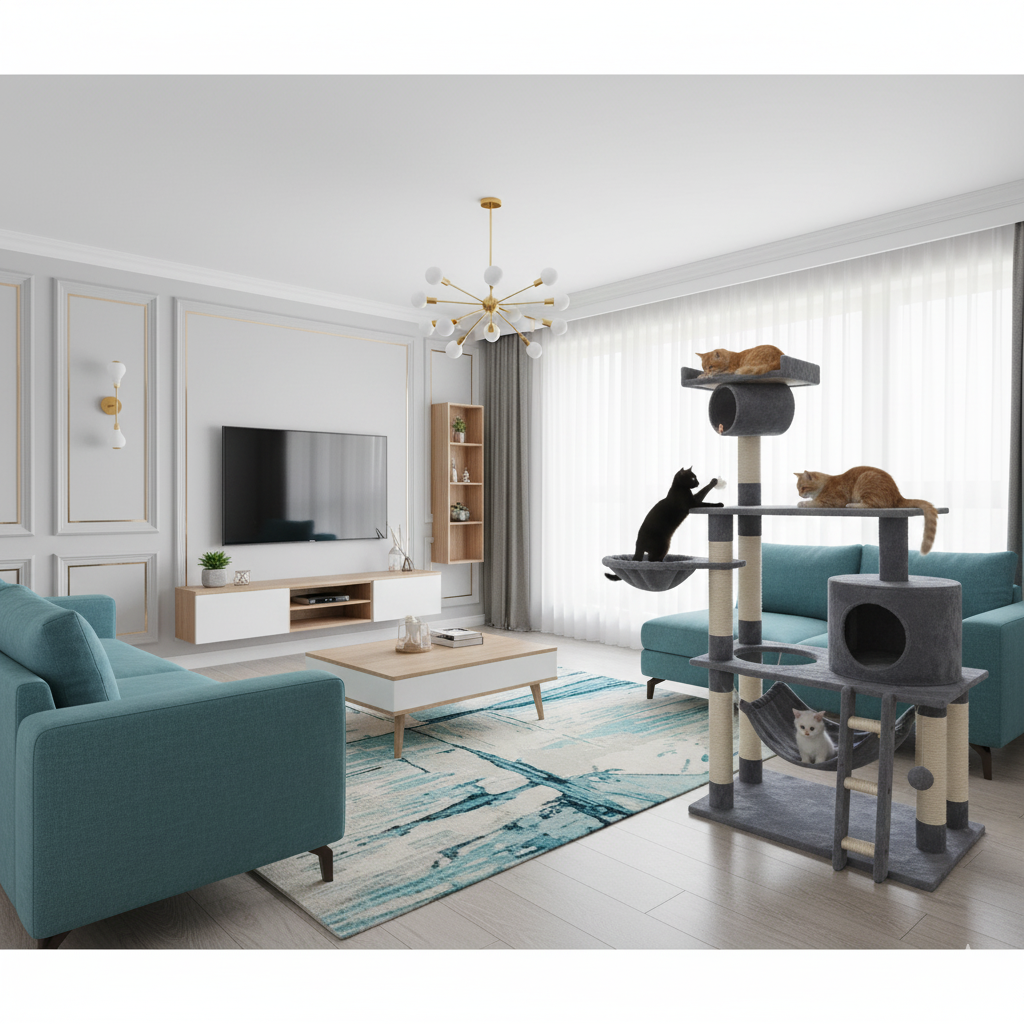 Gimnasio para gatos Moonbeam 3 Gimnasio para gatos Moonbeam