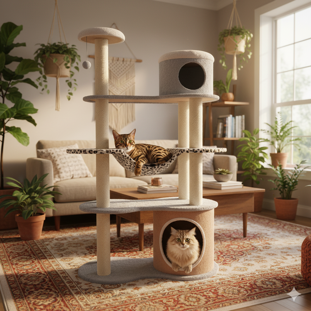 Gimnasio para gatos Plenilunio 3 Gimnasio para gatos Plenilunio