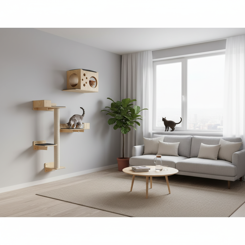 Gimnasio de pared para gatos maya 2 Maya