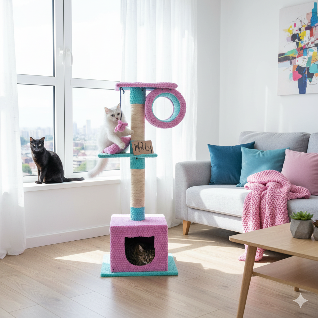 Gimnasio para gatos molly 3 Molly