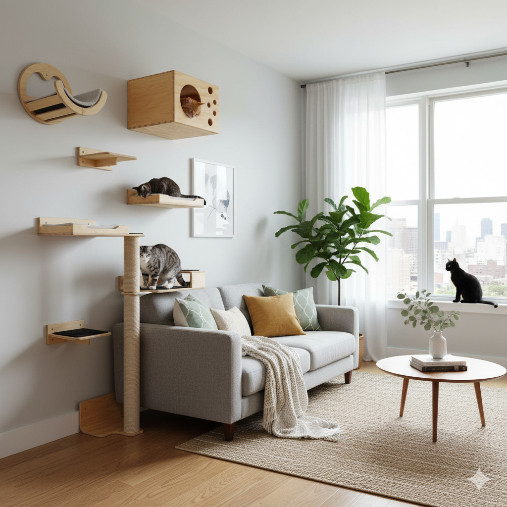 Gimnasio de pared para gatos nina 2 Nina