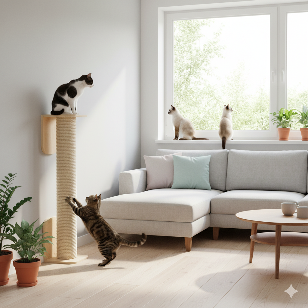 Rascador verticar para gatos Posy 3 Rascador verticar para gatos Posy