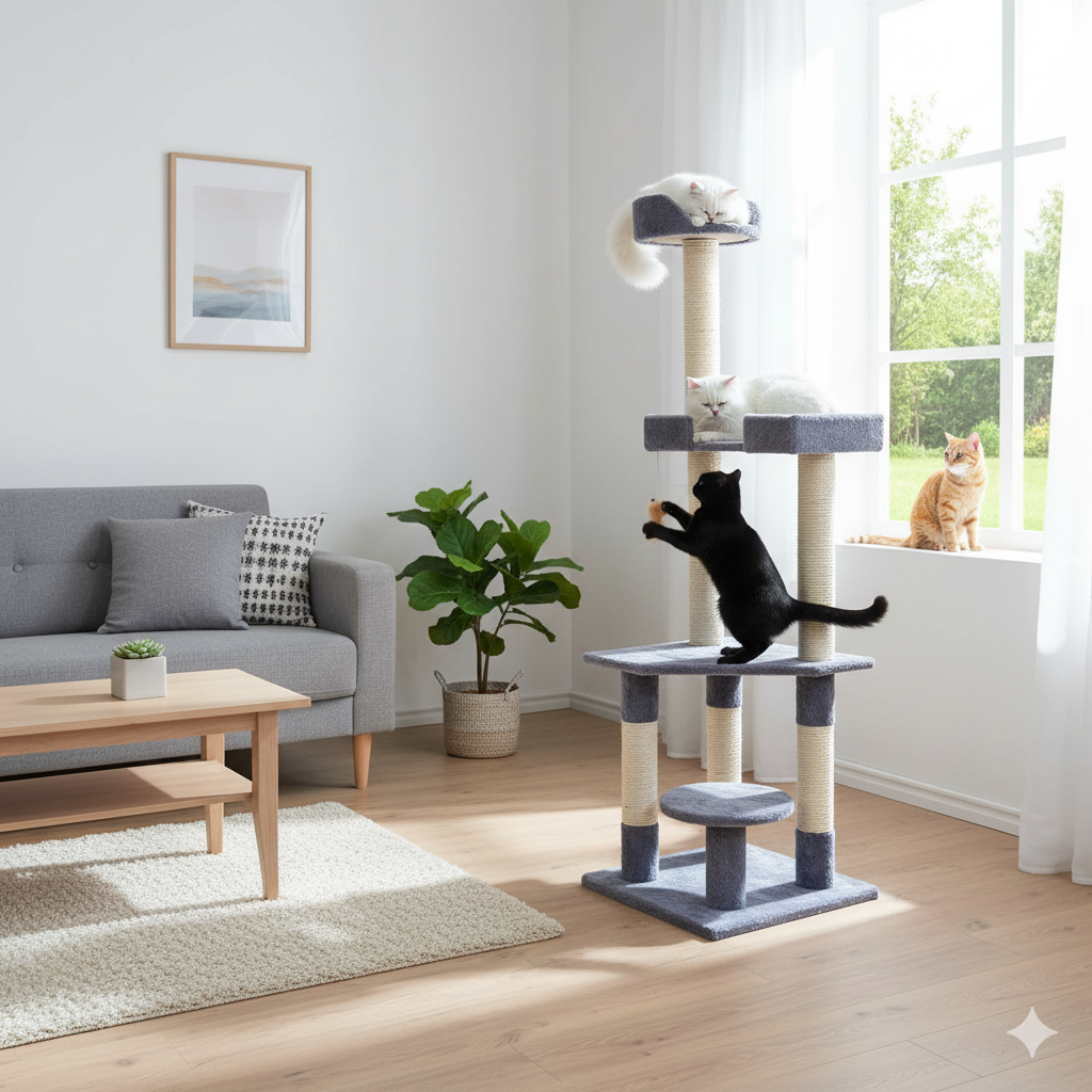 Gimnasio para gatos sol 3 SOL