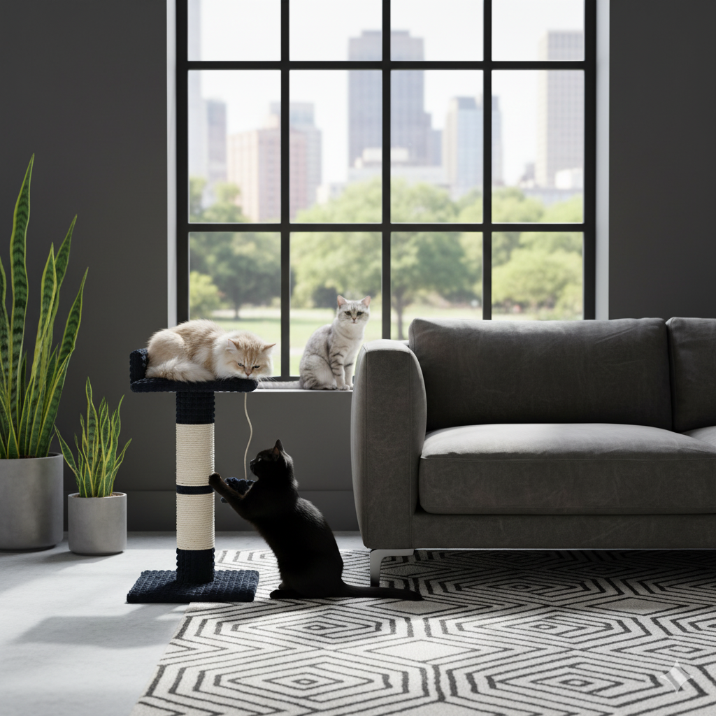 Rascador para gatos trono 3 Trono