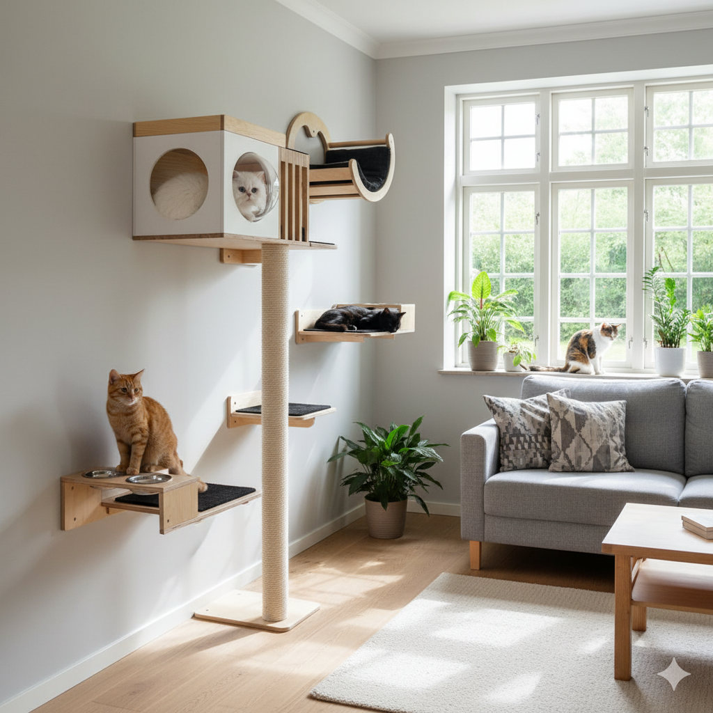 Gimnasio de pared para gatos tuna 2 Tuna