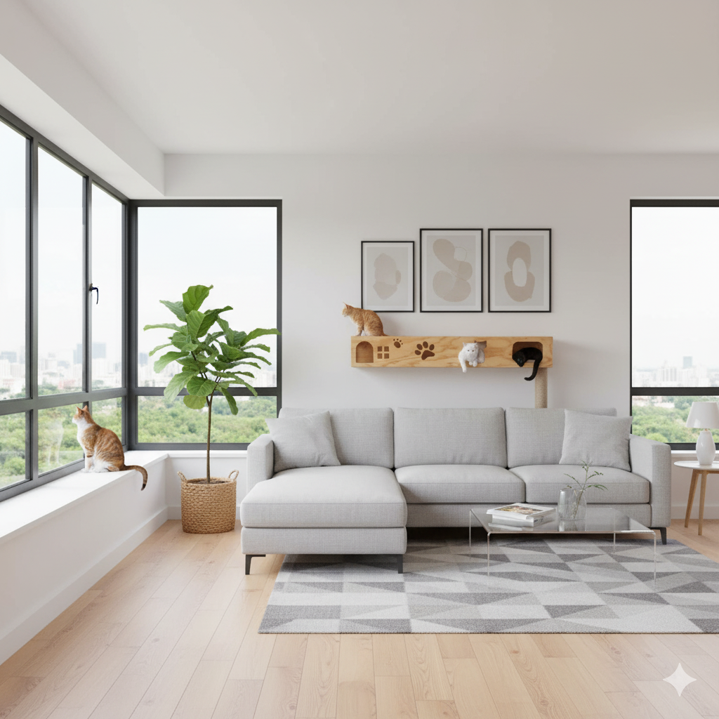 Tunel de madera para gatos Kalmia 3 Tunel de madera para gatos Kalmia