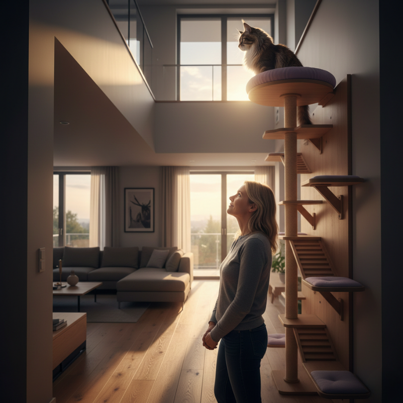 Cómo Incentivar a un Gato Perezoso a Usar Sus Muebles de Pared Cómo Incentivar a un Gato Perezoso a Usar Sus Muebles de Pared