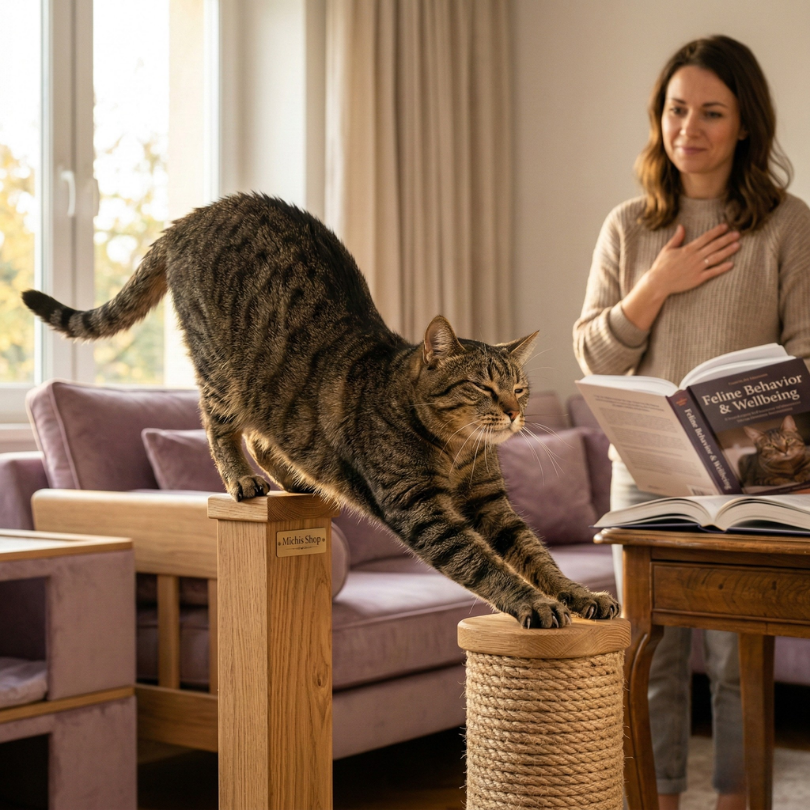 El Instinto Natural de Rascar Fundamental para la Salud y Bienestar Felino