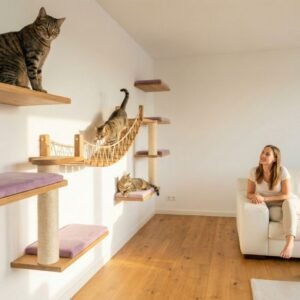 Gimnasio de pared para gatos