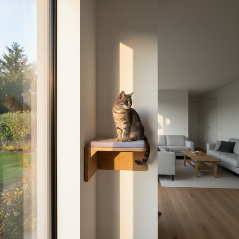 Altura Ideal para Repisas de Gatos: Seguridad, Visibilidad y Catificación 3 Visibilidad y Dominio El arte de la observación felina