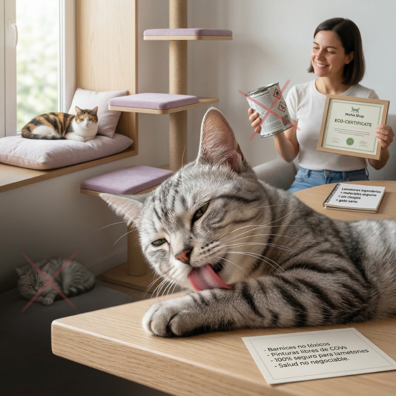 Acabados Ecológicos Sin Riesgos para tu Gato