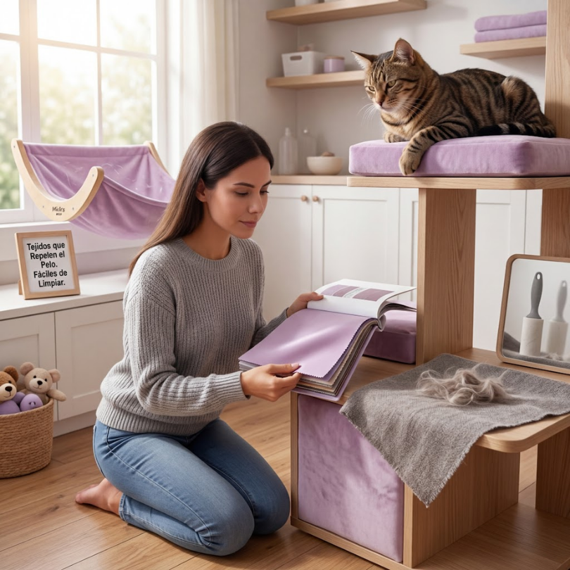 Elegir Materiales Inteligentes Telas Menos Propensas a Atrapar Pelo