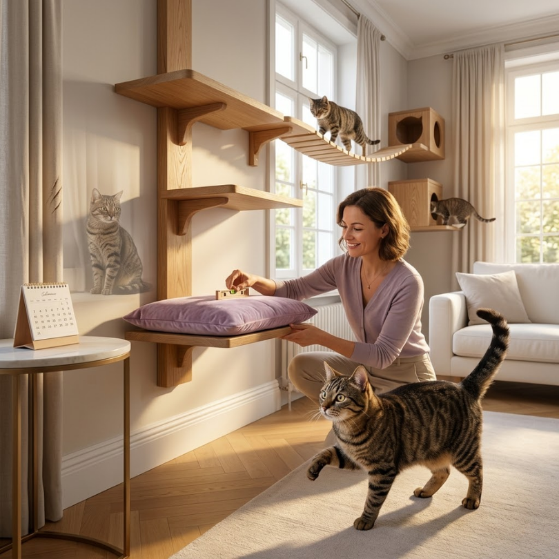 El Secreto de la Rotación: Módulos Michis para Evitar el Aburrimiento Felino y Transformar su Mundo 3 Frecuencia y Estrategias ¿Cuándo y Cómo Mover Tus Módulos Michis