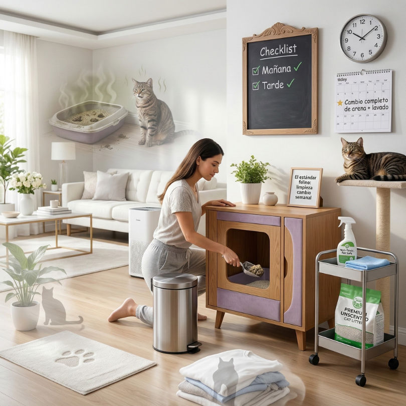 La Rutina de Limpieza Frecuencia para la Satisfaccion Felina