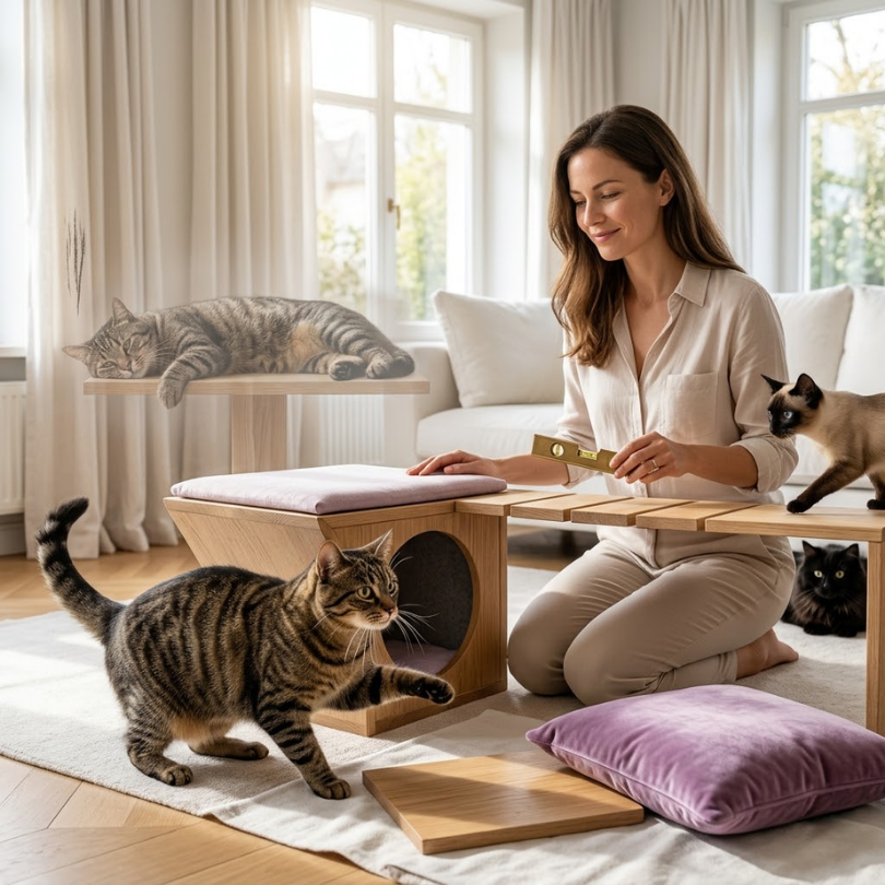 El Secreto de la Rotación: Módulos Michis para Evitar el Aburrimiento Felino y Transformar su Mundo 2 Mas que un Juego Entendiendo la Psicologia Felina Detras del Cambio