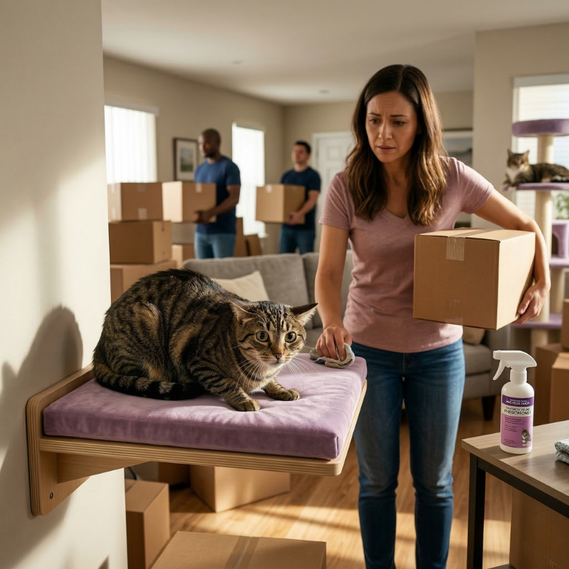 Michis Shop Estrés por Mudanza - Cómo Muebles Conocidos Ayudan a tu Gato a Adaptarse