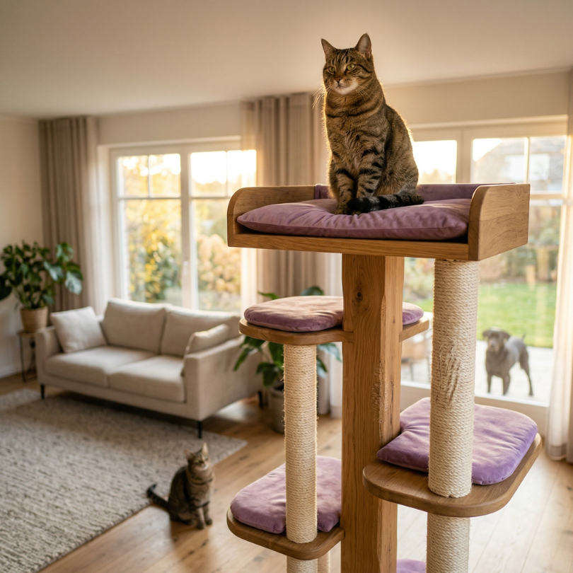 Seguridad y Dominio La Perspectiva Felina desde lo alto
