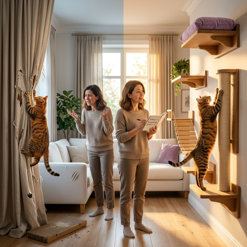 Cómo evitar que tu gato use las cortinas como gimnasio: Guía experta Michis Shop 1 Cómo evitar que tu gato use las cortinas como gimnasio Guía experta Michis Shop