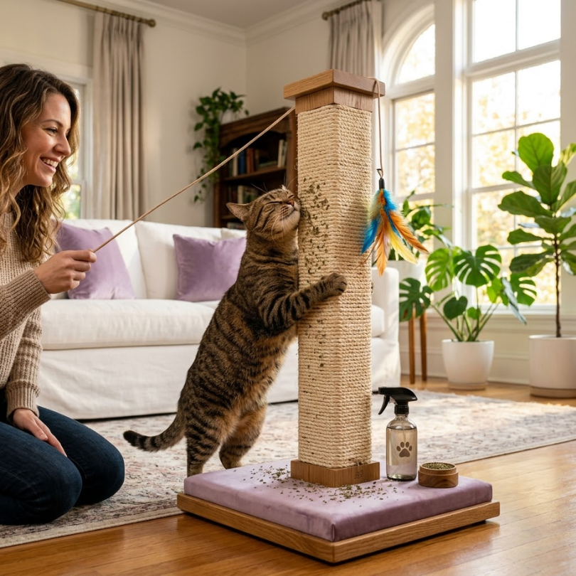 Adiós al Rascado de Sofás: Guía Definitiva Michis Shop para tu Gato y su Rascador Ideal 5 El Poder de la Atracción Catnip, Feromonas y el Juego