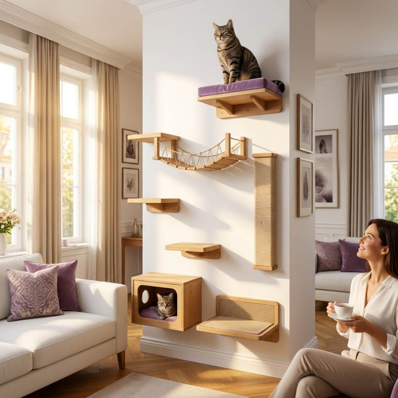 Cómo evitar que tu gato use las cortinas como gimnasio: Guía experta Michis Shop 3 Estrategias de Catificacion Redirigiendo la energia felina con estilo y funcionalidad