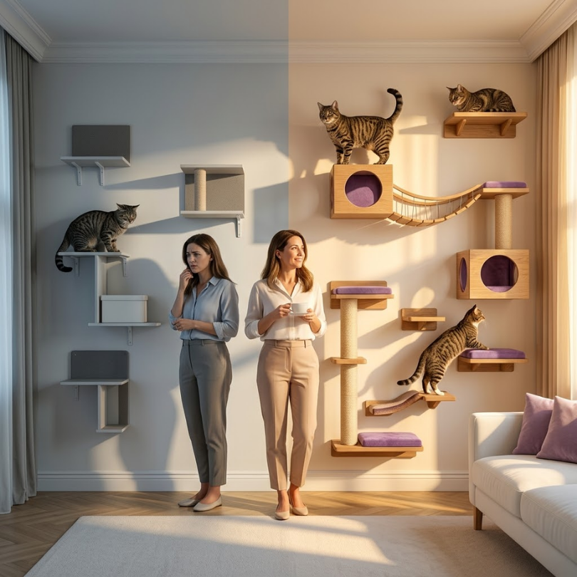 Cómo Usar Gimnasios de Pared para que tu Gato Escape del Perro: Soluciones Michis Shop 7 Gimnasios de Pared Michis Shop Soluciones a medida para cada hogar y personalidad felina