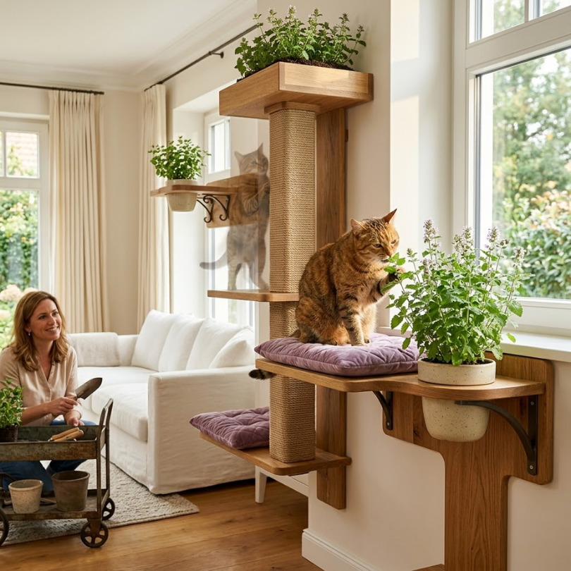 Ideas Creativas para Integrar el Catnip en el Diseño Vertical