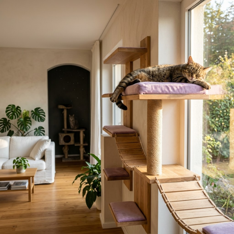 Iluminación y Michis Por Qué Ubicar el Gimnasio Felino Cerca de Luz Natural