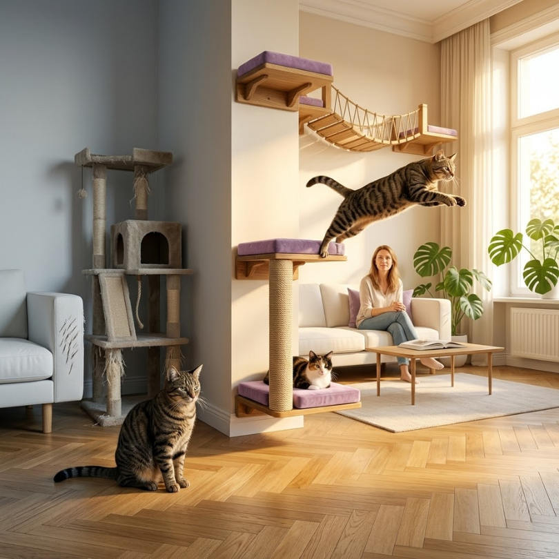 Mas Alla del Adorno La Verdadera Funcion de un Gimnasio para Gatos