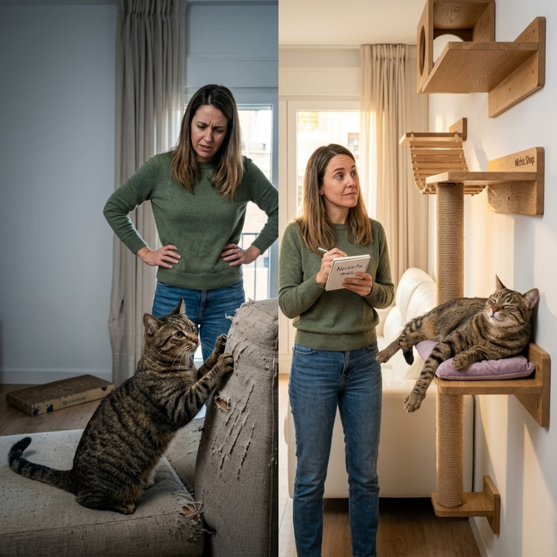 Prevención de Conductas Destructivas El Poder de un Gato Cansado y Feliz con Michis Shop