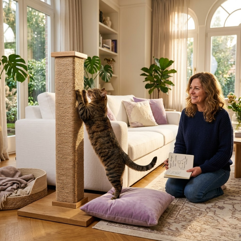 Adiós al Rascado de Sofás: Guía Definitiva Michis Shop para tu Gato y su Rascador Ideal 4 Ubicacion Estrategica El Arte de Colocar el Rascador