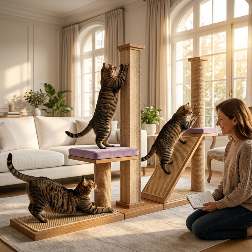 Adiós al Rascado de Sofás: Guía Definitiva Michis Shop para tu Gato y su Rascador Ideal 2 Variedad Michis Horizontal, Vertical o Mixto, la Elección es Clave