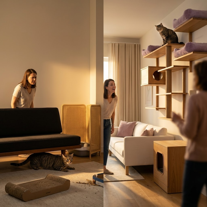 Gatos Hearthlings vs. Tree-dwellers: ¿En qué nivel vive tu gato? 2 Paso 1 La evaluacion del peligro inminente La prueba del timbre