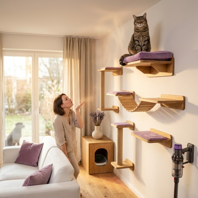 Saltos acrobáticos: La distancia ideal entre repisas para gatos atléticos | Michis Shop 2 ¿Por que la altura me da seguridad