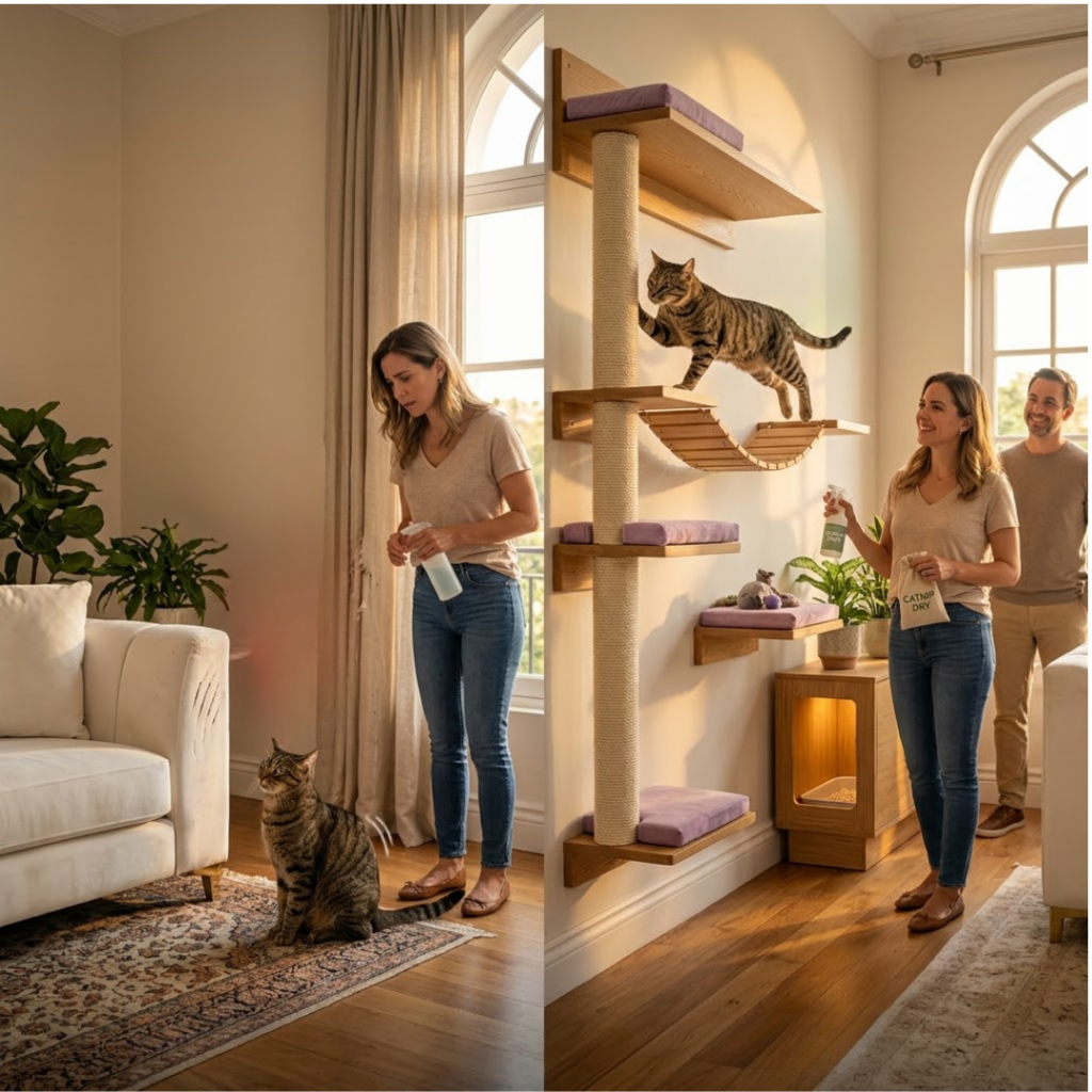 Catnip y Silvervine Cómo usarlos para activar el gimnasio de pared y transformar la vida de tu gato